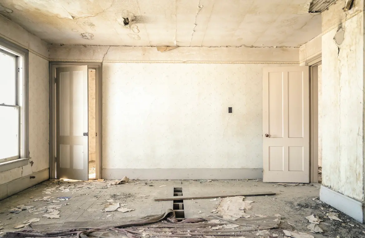 Waste disposal crew managing a cleanout project in Ellicott City